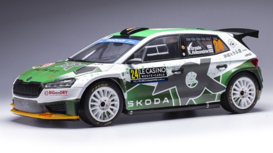 Immagine di SKODA FABIA RALLY2 N.24 RALLY MONTE CARLO 2023 GRYAZIN-ALEKSANDROV1:18
