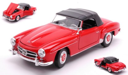 Immagine di MERCEDES 190 SL (W121) 1955 RED/BLACK 1:24