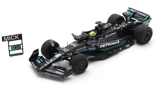 Immagine di MERCEDES F1 W14 N.47 SPANISH GP 2023 TYRE TEST M.SCHUMACHER W/PIT B.1:43
