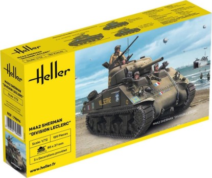 Immagine di M4A2 SHERMAN "DIVISION LECLERC" (DECO FR) KIT 1:72