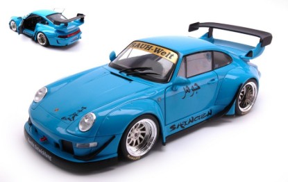 Immagine di PORSCHE 911 993 RWB BODYKIT COUPE 2018 LIGHT BLUE 1:18