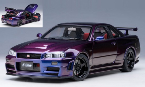 Immagine di NISSAN SKYLINE GT-R (R34) NISMO Z-TUNE MIDNIGHT PURPLE 1:18