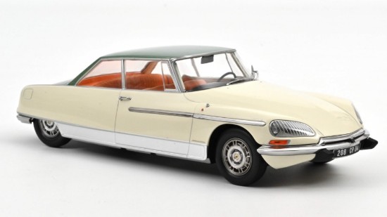 Immagine di CITROEN DS 21 LE LEMAN 1968 IVORY & GREEN METALLIC ROOF 1:18