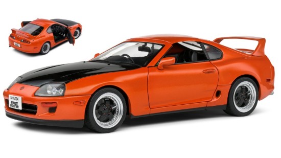 Immagine di TOYOTA SUPRA MKIV (A80) COUPE STREETFIGHTER ORANGE 1993 1:18