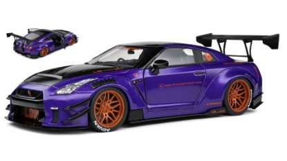 Immagine di NISSAN GT-R (R35) W/LIBERTY WALK BODY KIT 2.0 2022 PURPLEZILLA 1:18