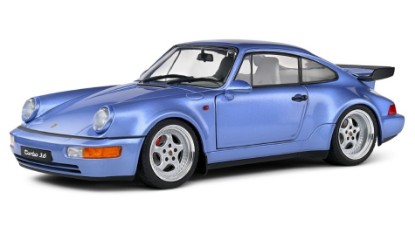 Immagine di PORSCHE 911 964 TURBO COUPE 1990 MET.LIGHT BLUE 1:18