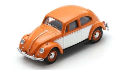 Immagine di VOLKSWAGEN BEETLE 2-TONE ORANGE/WHITE 1:64