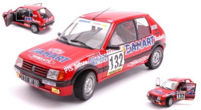 Immagine di PEUGEOT 205 1.6 GTi N 132 RALLY MONTEC.1986 F.DELECOUR-A.C.PAUWELS 1:18