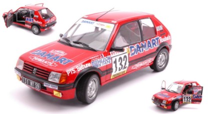 Immagine di PEUGEOT 205 1.6 GTi N 132 RALLY MONTEC.1986 F.DELECOUR-A.C.PAUWELS 1:18