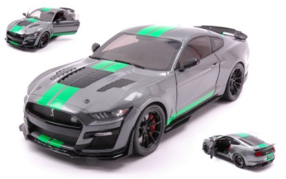 Immagine di FORD MUSTANG SHELBY GT500 COUPE 2023 GREY/GREEN 1:18