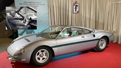 Immagine di FERRARI 365P 3 POSTI 1966 SILVER GIANNI AGNELLI CAR "MASTERPIECE" 1:43