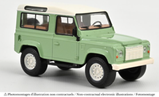 Immagine di LAND ROVER DEFENDER 1995 GREEN AND WHITE JET CAR 1:43