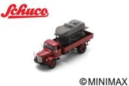 Immagine di MERCEDES L3500 "PORSCHE-RENNDIENST" WITH PORSCHE 718 RS DIE CAST 1:43