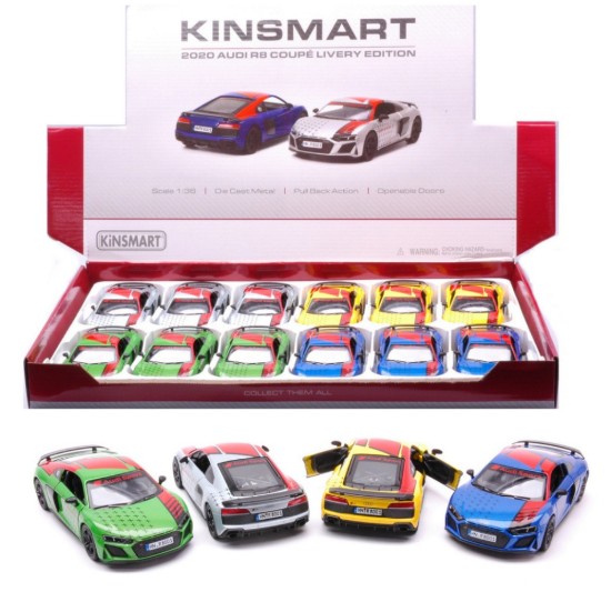 Immagine di AUDI R8 COUPE' LIVERY EDITION COL.ASS.cm 12 1:38