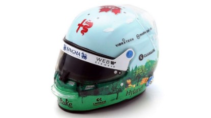 Immagine di CASCO ALFA ROMEO VALTTERI BOTTAS CANADIAN GP 2023 1:5