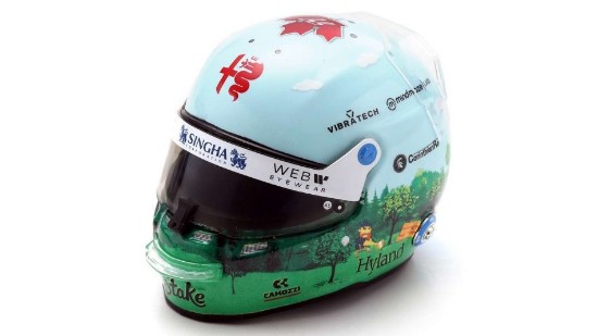 Immagine di CASCO ALFA ROMEO VALTTERI BOTTAS CANADIAN GP 2023 1:5