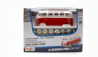Immagine di VW T1 VAN SAMBA RED/WHITE KIT 1:24