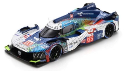 Immagine di PEUGEOT 9x8 N.93 8th 24 H LE MANS 2023 DI RESTA-JENSEN-VERGNE 1:43