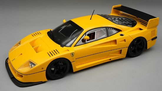 Immagine di FERRARI F40 LM 1996 PRESS VERSION MODENA YELLOW WITH BLACK RIMS 1:18