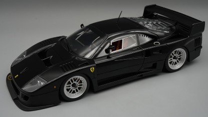 Immagine di FERRARI F40 LM 1996 PRESS VERSION GLOSS BLACK WITH SILVER RIMS 1:18