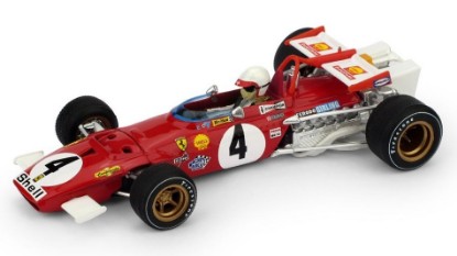 Immagine di FERRARI 312B CLAY REGAZZONI 1970 N.4 WINNER ITALY GP W/PILOTE 1:43