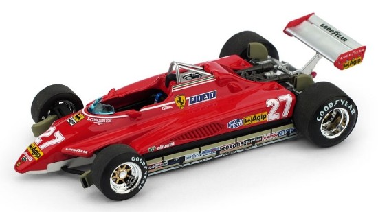 Immagine di FERRARI 126 C2 G.VILLENEUVE 1982 N.27 BRAZIL GP 1:43 LIM.250