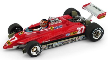 Immagine di FERRARI 126 C2 G.VILLENEUVE 1982 N.27 BRAZIL GP + PILOTA 1:43