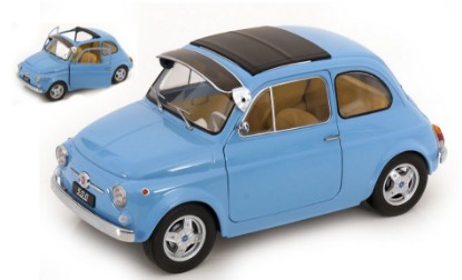 Immagine di FIAT 500 F CUSTOM 1968 LIGHTBLUE 1:12