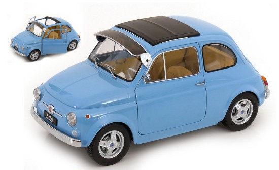 Immagine di FIAT 500 F CUSTOM 1968 LIGHTBLUE 1:12