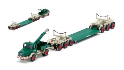 Immagine di CAMION A PIANALE RIBASSATO LOW-LOADER TRAILER TRUCK 1:87