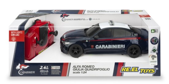 Immagine di ALFA ROMEO GIULIA CARABINIERI RADIOCOMANDO 1:24