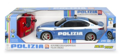 Immagine di ALFA ROMEO GIULIA POLIZIA RADIOCOMANDO 1:18