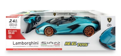 Immagine di LAMBORGHINI SIAN BLUE C/BATTERIE RICARICABILI AL LITIO RADIOCOMANDO 1:12