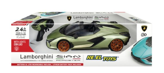 Immagine di LAMBORGHINI SIAN GREEN C/BATT.RICARICABILI AL LITIO RADIOCOMANDO 1:12