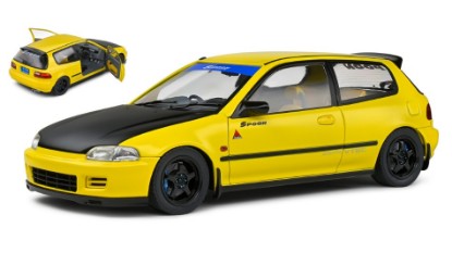 Immagine di HONDA CIVIC EG6 SiR II SPOON 1991 YELLOW/BLACK 1:18