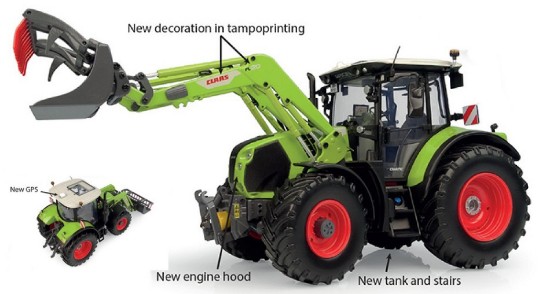 Immagine di TRATTORE CLAAS ARION 510 WITH FRONTLOADER FL120 1:32
