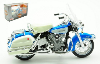 Immagine di HARLEY DAVIDSON FLH ELECTRA GLIDE 1966 LIGHT BLUE 1:18