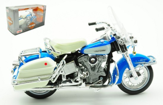 Immagine di HARLEY DAVIDSON FLH ELECTRA GLIDE 1966 LIGHT BLUE 1:18