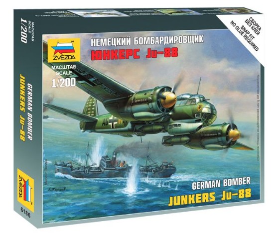 Immagine di JUNKERS JU-88 GERMAN BOMBER KIT 1:200