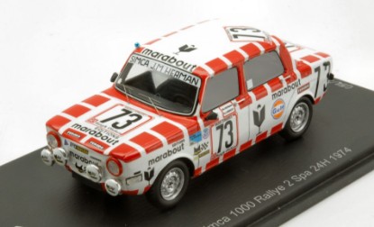 Immagine di SIMCA 1000 RALLY 2 N.73 24 H SPA 1974 J.M.HERMAN-R.LAMBERT 1:43