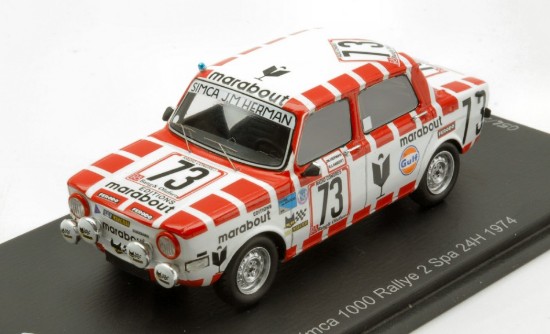 Immagine di SIMCA 1000 RALLY 2 N.73 24 H SPA 1974 J.M.HERMAN-R.LAMBERT 1:43