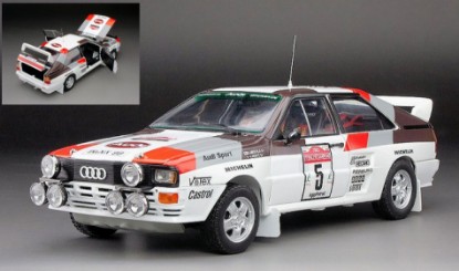 Immagine di AUDI QUATTRO A2 N.5 RALLY SANREMO 1983 H.MIKKOLA 1:18