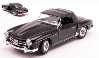 Immagine di MERCEDES 190SL CLOSED SOFT TOP 1955 BLACK 1:24