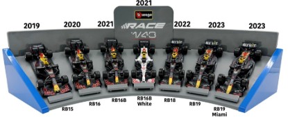 Immagine di RED BULL RB15, RB16, RB16B, RB16B WHITE, RB18, RB19, RB19 MIAMI 1:43