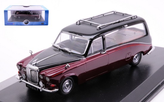 Immagine di DAIMLER HEARSE BLACK/BURGUNDY 1:43