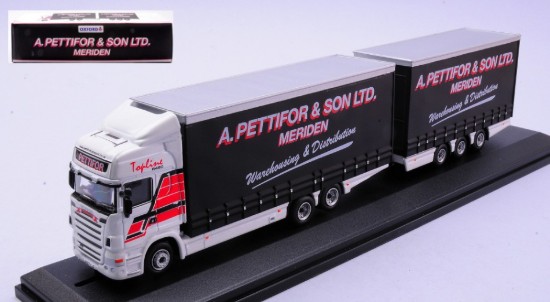 Immagine di AUTOARTICOLATO SCANIA TOPLINE DRAWBAR A.PETTIFOR & SON LTD 1:76