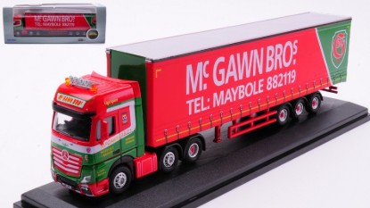 Immagine di BILICO MERCEDES ACTROS GSC CURTAINSIDE Mc GAWN BRO.S 1:76