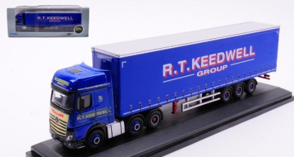 Immagine di BILICO MERCEDES ACTROS GSC CURTAINSIDE KEEDWELL GROUP 1:76