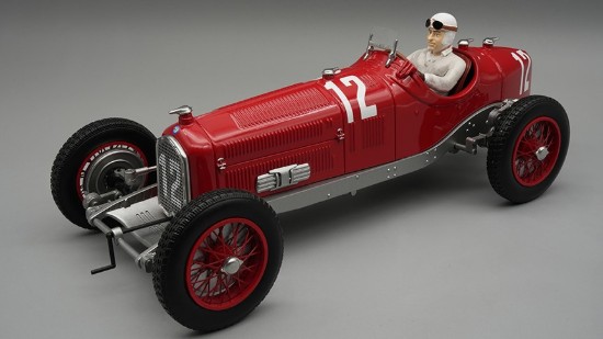 Immagine di ALFA ROMEO P3 TIPO B N.12 WINN.FRENCH GP 1932 T.NUVOLARI W/DRIVER 1:18