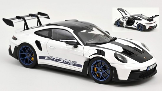 Immagine di PORSCHE 911 GT3 RS W/WEISSACH PACK 2022 WHITE/INDIGOBLUE 1:18